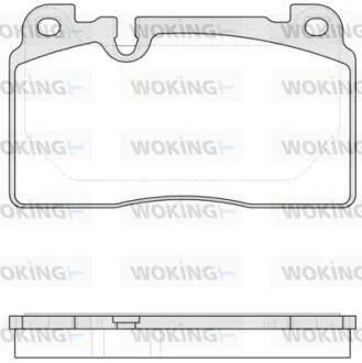 Колодки тормозные диск. перед. (пр-во Remsa) Audi A6 13> A7 14> Q5 12> / Porsche Macan 14> WOKING P14273.00
