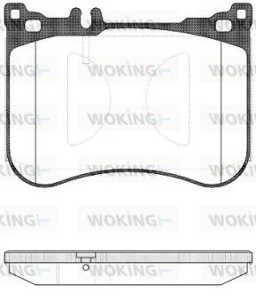 Колодки тормозные диск. перед. (пр-во Remsa) Mercedes-benz S-class 2.1 13-,Mercedes-benz S-class 3.0 13- WOKING P14343.00