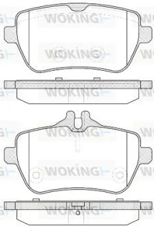 Колодки гальмівні WOKING P14353.00