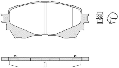 Гальмівні колодки пер. Mazda 6 (18-21) WOKING P14383.04