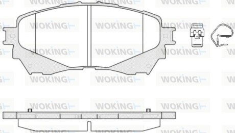 Гальмівні колодки пер. Mazda 6 (18-21) WOKING P14383.04