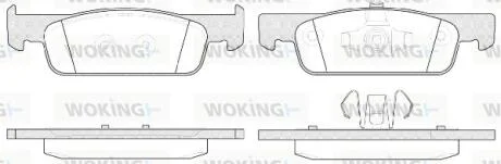 Гальмівні колодки пер. Logan/Sandero/Clio 12- WOKING P14403.00