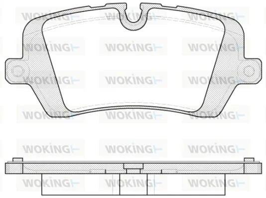 Колодки гальмівний диск. задн. (пр-во Remsa) Land Rover Discovery V 16>, Range Rover IV 13>, Range Rover Sport II 13>19 WOKING P14413.00 (фото 1)