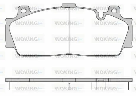 Колодки гальмівні WOKING P14433.10