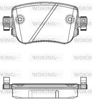 Гальмівні колодки зад. Octavia III/Sharan/Audi Q3 12- (TRW) WOKING P14493.08