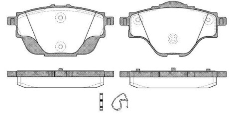 Колодки гальмівний диск. задн. (Remsa) Citroen C4 grand picasso ii 1.6 13-,Citroen C4 grand picasso ii 2.0 13- WOKING P14573.00