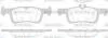 Колодки тормозные диск. задн. (пр-во Remsa) Peugeot 308 ii 1.2 13-,Peugeot 308 ii 1.6 13- (P14633.00) WOKING P1463300 (фото 1)