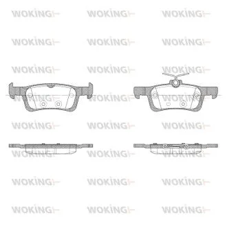 Колодки тормозные WOKING P14633.30