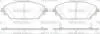 Колодки тормозные диск. перед. (пр-во Remsa) Mazda 3 1.5 13-,Mazda 3 2.0 13-,Mazda 3 2.2 13- WOKING P14693.02 (фото 1)
