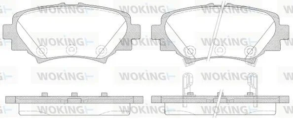 Колодки тормозные диск. задн. (пр-во Remsa) Mazda 3 1.5 13-,Mazda 3 2.0 13-,Mazda 3 2.2 13- WOKING P14703.02 (фото 1)
