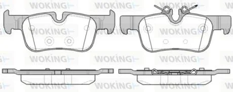 Колодки гальмівні WOKING P14733.00
