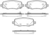 Колодки гальмівний диск. задн. (Remsa) Jeep Renegade 1.4 14-,Jeep Renegade 1.6 14- WOKING P14783.02 (фото 1)