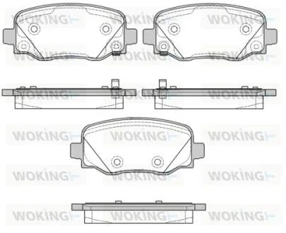 Колодки гальмівний диск. задн. (пр-во Remsa) Jeep Renegade 1.4 14-,Jeep Renegade 1.6 14- WOKING P14783.02