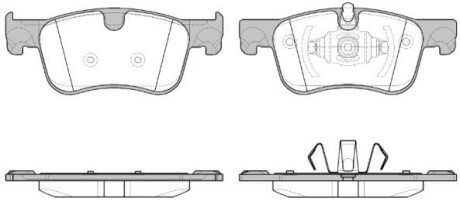 Колодки гальмівний диск. перед. (Remsa) PSA C4 Picasso Grand Picasso 13> WOKING P14803.00