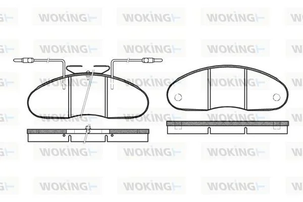Колодки гальмівні WOKING P1483.02 (фото 1)