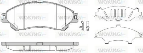 Колодки тормозные диск. перед. (пр-во Remsa) Suzuki Sx4 s-cross 1.6 13- WOKING P14893.02