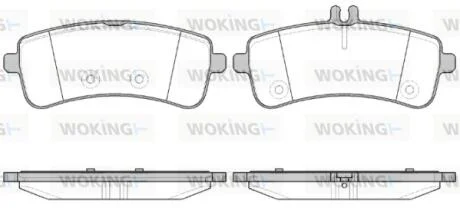 Колодки гальмівні WOKING P14943.00