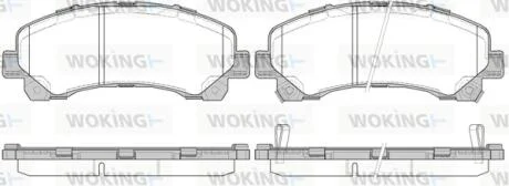 Колодки гальмівні WOKING P15073.00