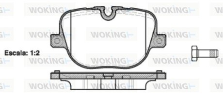 Колодки гальмівні WOKING P15083.00