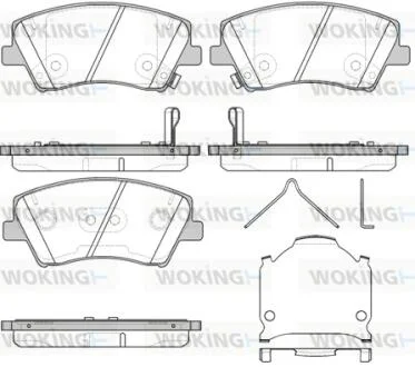 Колодки гальмівні WOKING P15123.04