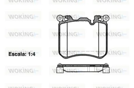 Колодки гальмівні WOKING P15133.00