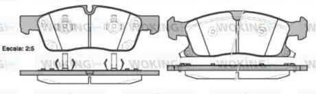 Гальмівні колодки пер. Grand Cherokee/W292//W166 10- WOKING P15303.02