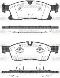 Колодки тормозные диск. перед. (пр-во Remsa) MB GL166 GLE166 ML166 11>15, 15> WOKING P15303.10