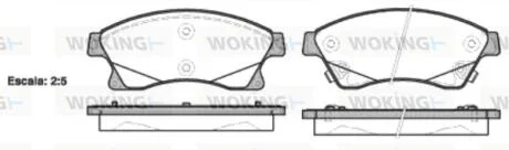 Колодки тормозные диск. перед. (пр-во Remsa) Chevrolet Aveo III Cruze / Opel Astra J WOKING P15313.12