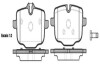 Колодки гальмівний диск. задн. (Remsa) BMW 5F10 5G30 7G11 WOKING P15333.00 (фото 1)