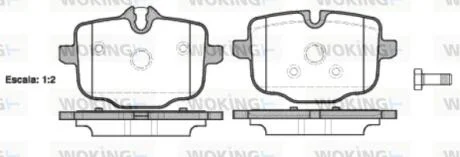 Колодки гальмівний диск. задн. (пр-во Remsa) BMW 5F10 5G30 7G11 WOKING P15333.00