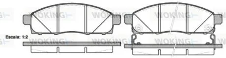 Колодки гальмівні WOKING P15343.02