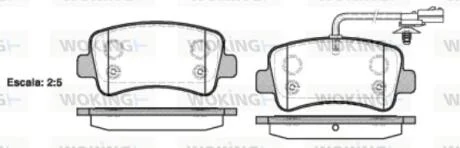 Колодки тормозные WOKING P15393.01