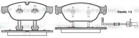 Колодки тормозные диск. перед. (пр-во Remsa) Audi A6 A7 13>18 A8 11>18 WOKING P15413.02