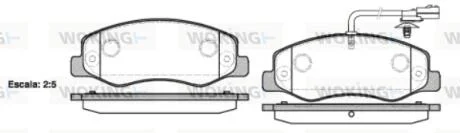 Колодки тормозные WOKING P15423.01