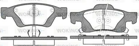 Колодки тормозные диск. задн. (пр-во Remsa) Jeep Grand cherokee iii 5.7 05-10,Jeep Grand cherokee iv 3.0 10- WOKING P15463.02