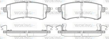 Колодки гальмівний диск. задн. (пр-во Remsa) Infiniti Qx56 5.6 10-,Nissan Patrol vi 5.6 10- WOKING P15473.02
