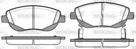 Колодки гальмівні WOKING P15483.02