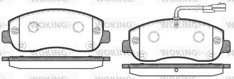 Колодки тормозные WOKING P15493.01