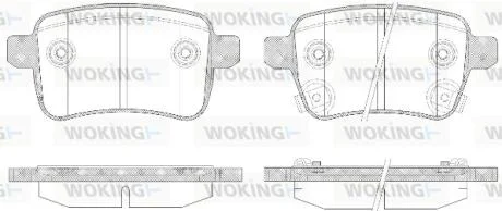 Колодки тормозные WOKING P15503.12