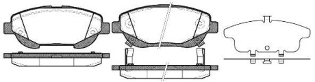 Колодки гальмівний диск. перед. (Remsa) Toyota Avensis 1.6 09-,Toyota Avensis 2.0 09- WOKING P15533.02