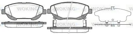 Колодки тормозные диск. перед. (пр-во Remsa) Toyota Avensis 1.6 09-,Toyota Avensis 2.0 09- WOKING P15533.02