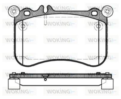Колодки гальмівні WOKING P15653.00