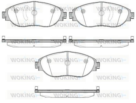 Колодки гальмівні WOKING P15703.00