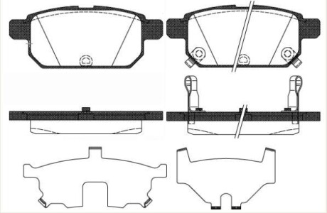 Колодки гальмівний диск. задн. (Remsa) Suzuki Swift iv 1.2 10-,Suzuki Swift iv 1.3 10- WOKING P15713.02