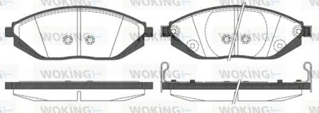 Колодки тормозные диск. перед. (пр-во Remsa) Chevrolet Spark 1.0 09-,Chevrolet Spark 1.2 09- (P15723.02) WOKING P1572302