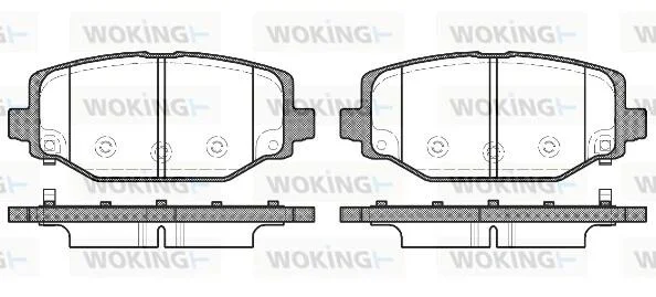 Колодки гальмівний диск. задн. (пр-во Remsa) Dodge Journey 08>12 WOKING P15833.04 (фото 1)