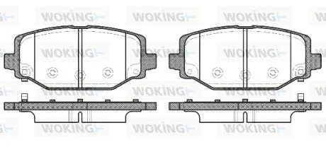 Колодки гальмівний диск. задн. (пр-во Remsa) Dodge Journey 08>12 WOKING P15833.04