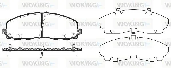 Колодки гальмівний диск. перед. (пр-во Remsa) Dodge Journey 08> WOKING P15843.04 (фото 1)