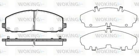 Колодки тормозные диск. перед. (пр-во Remsa) Dodge Journey 08> WOKING P15843.04
