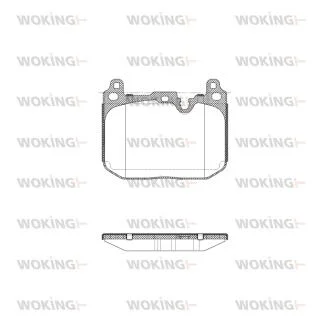 Колодки тормозные WOKING P15913.20